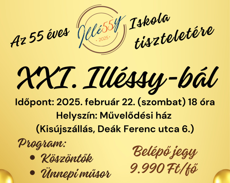 XXI. Illéssy-bál plakát